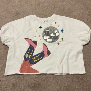 Queen of Sparkles rodeo disco ball shirt